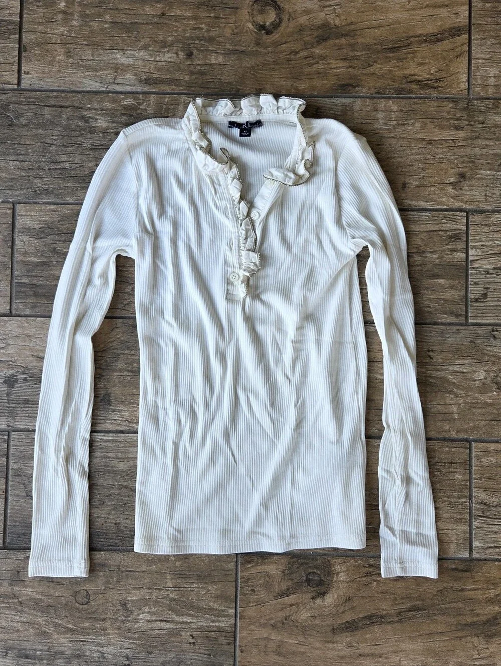 J.Crew Rhinestone Henley - Picture 2 of 6